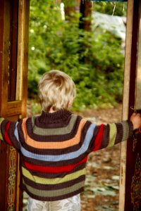 Looking out of the yurt