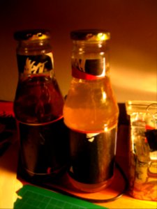 DIY Bottle Label Replacement Mod made from poster