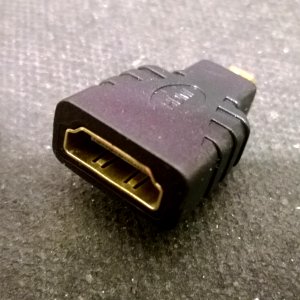 micro HDMI male to HDMI female adaptor 19