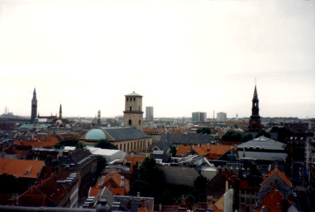 077 - 01 272 80 - 12A - Uitzicht vanaf Rundetaarn, Kopenhagen, augustus 1994