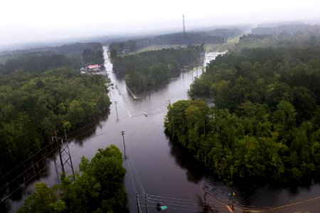 Coast Guard overflight for Charleston flooding photo