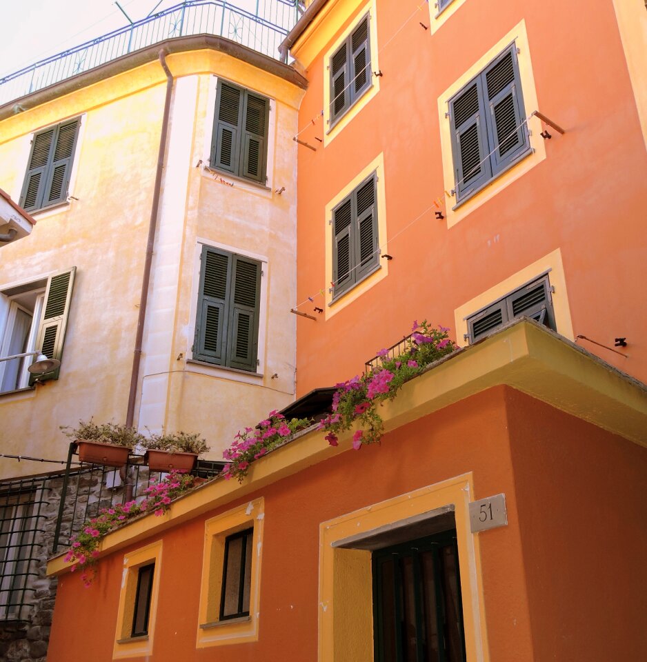 Liguria cinque terre colorful