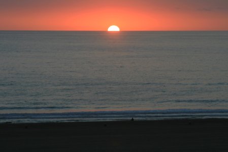 Sunset over the Pacific photo