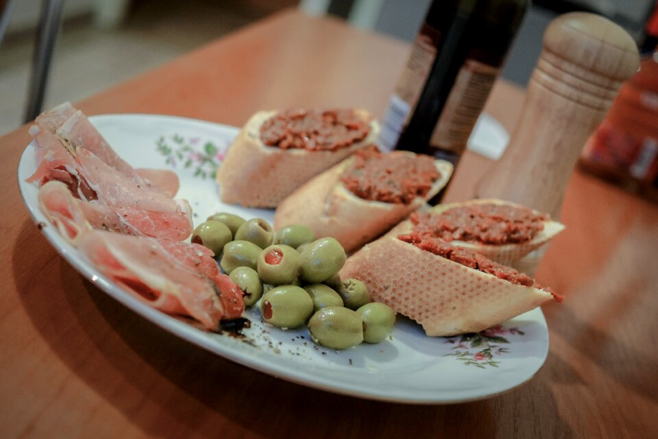 Baguette lunch plate