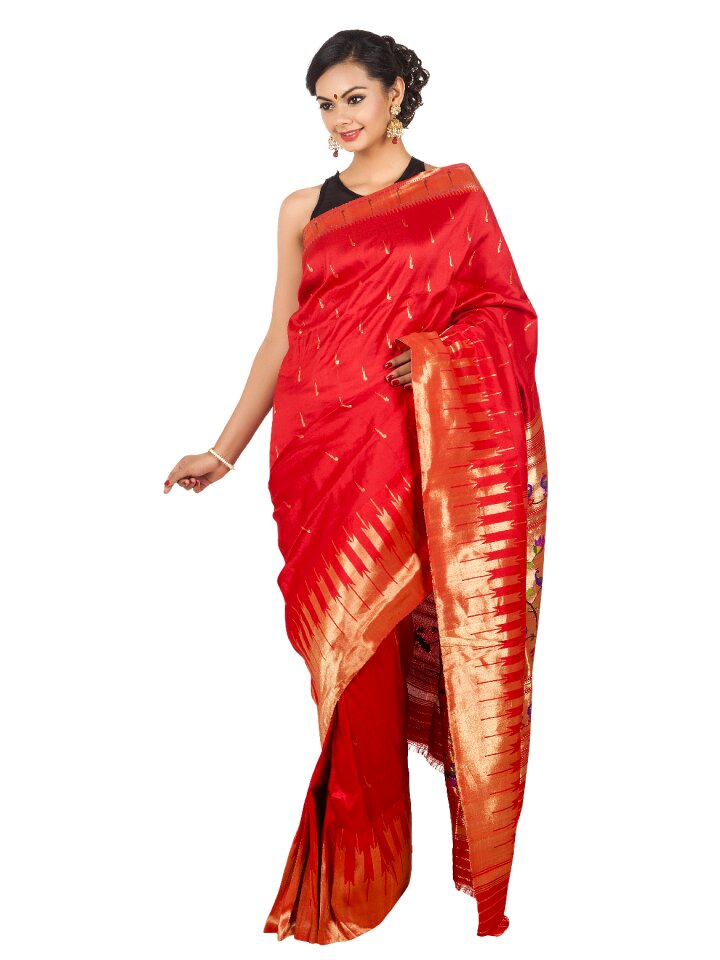 Fashion model traditional clothing
