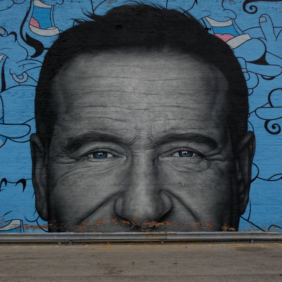 Robin Williams Mural by Jerkface and Dippie