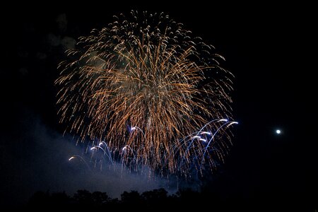 Explosion pyrotechnics colorful