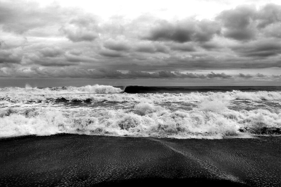 Sea beach clouds