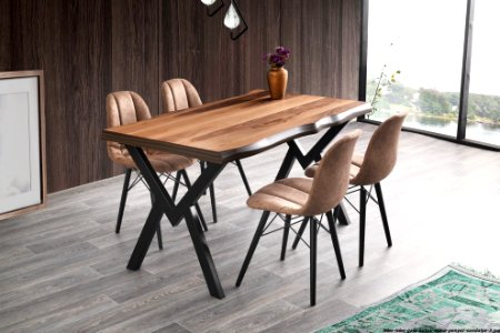 Log Table and Meyra Chair-01 photo