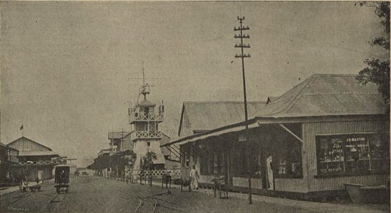 Observatório Meteorológico da Beira, na rua Conselheiro Ennes (1904)