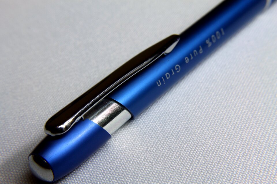 Pen ballpoint pen blue pen photo