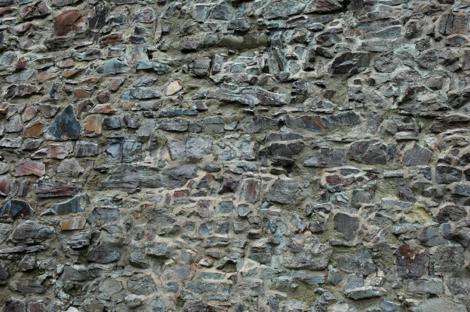 Brick wall rock construction
