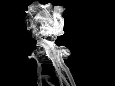 Smoke in the dark photo
