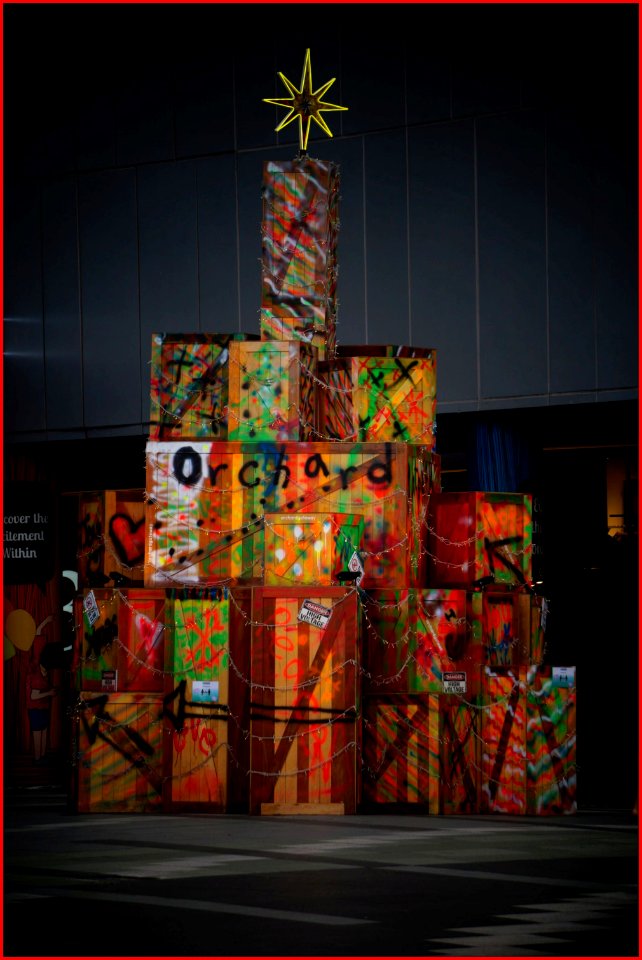 Graffiti Christmas tree