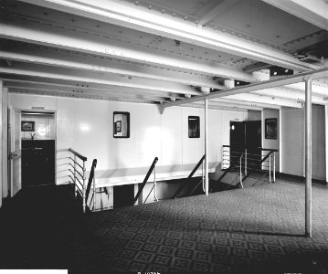 RMS Olympic third class aft staircase photo