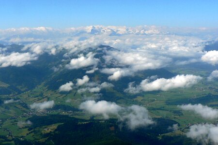 Clear clouds mountains