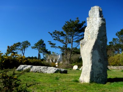 Le menhir dit « La Républicaine » à Crozon - Finistère - Mars 2017 - 06