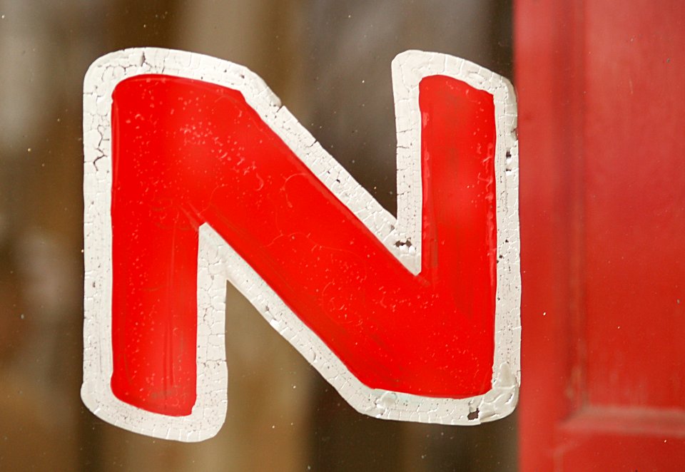 Letter N on Glass (Takoma Park, MD)
