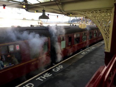 Steam heat at Keighley photo