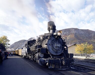 Railroad train engine photo