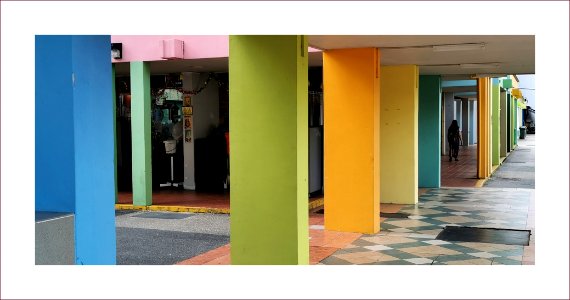 Colorful columns photo