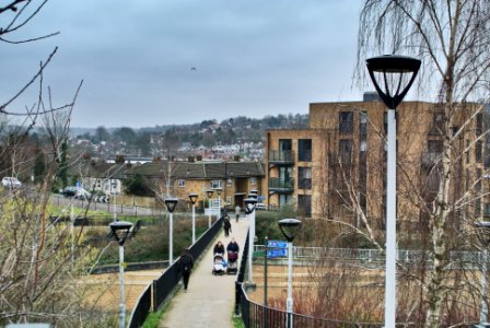 Footbridge over the Coulsdon Relief Road photo