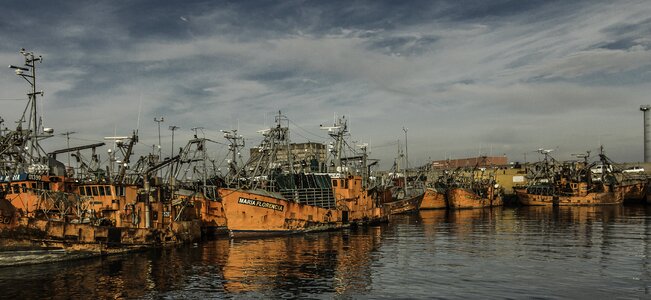 Mar del plata sea boats photo