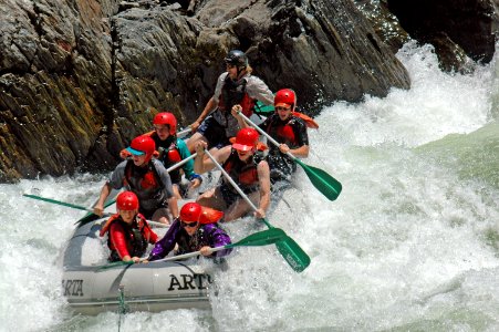 Whitewater rafting on Stanislaus National Forest