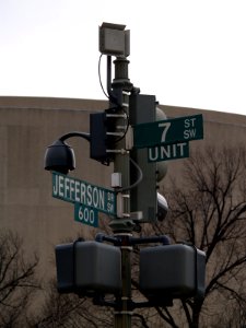 Streetlight Surveillance Camera & Antenna, Jefferson Drive SW & 7th Street SW (Washington, DC) photo