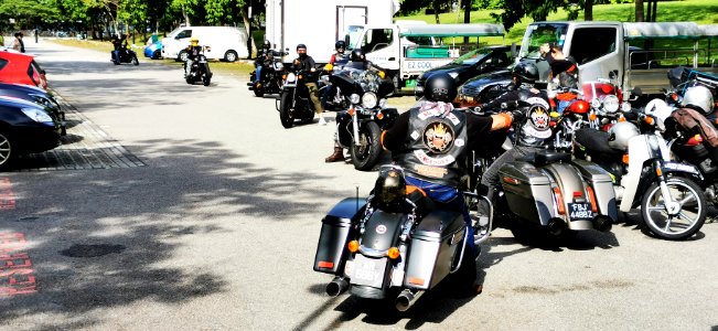 the big boys - parading their big machines
