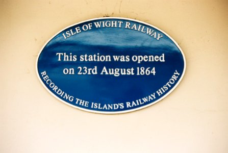 Plaque at Ryde St Johns Road station photo