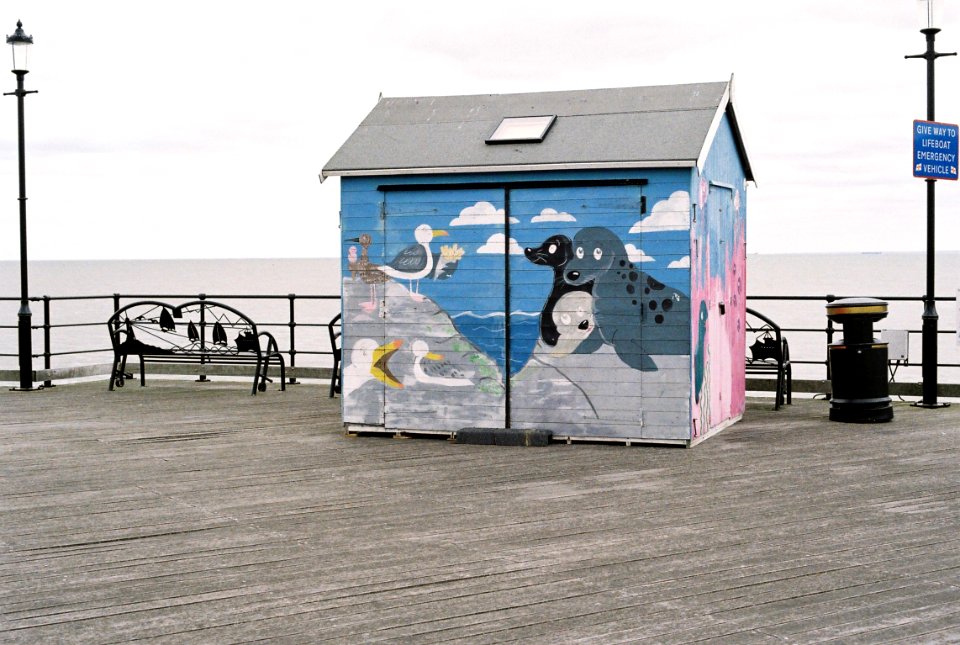 Small cabin at Southend pier photo