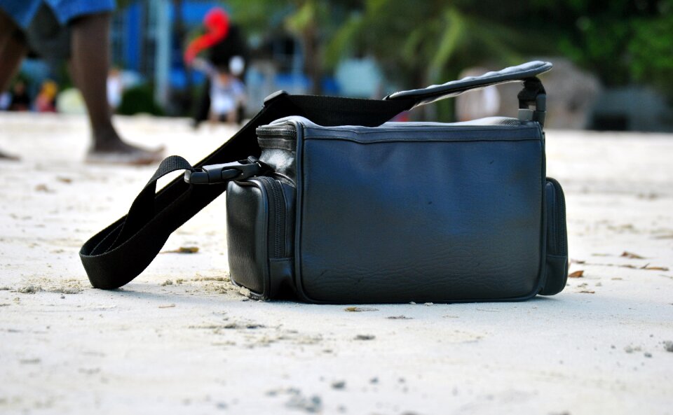 Luggage accessory leather