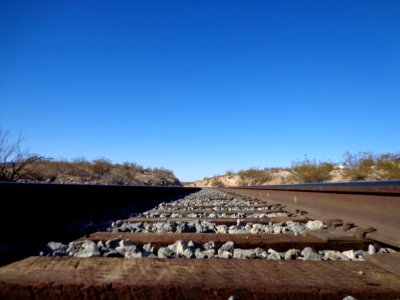 Railroad Tracks Close Up