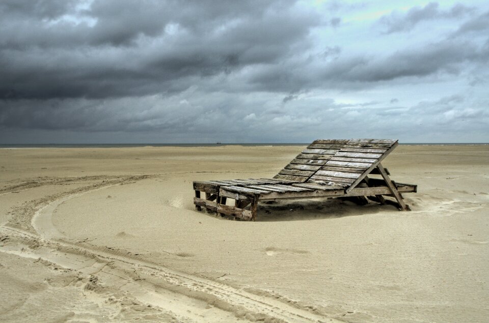 Weather sand ocean photo