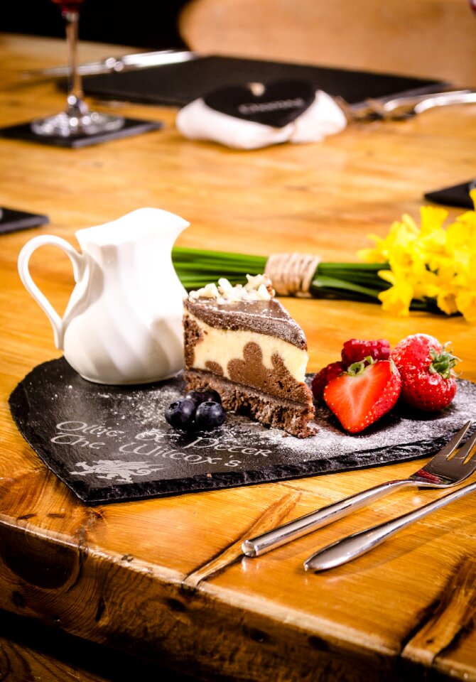 Dining food dessert