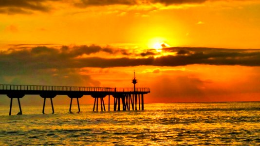 Sortida de sol a Badalona