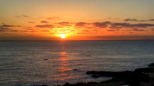 Amanecer desde La Palma, Canarias