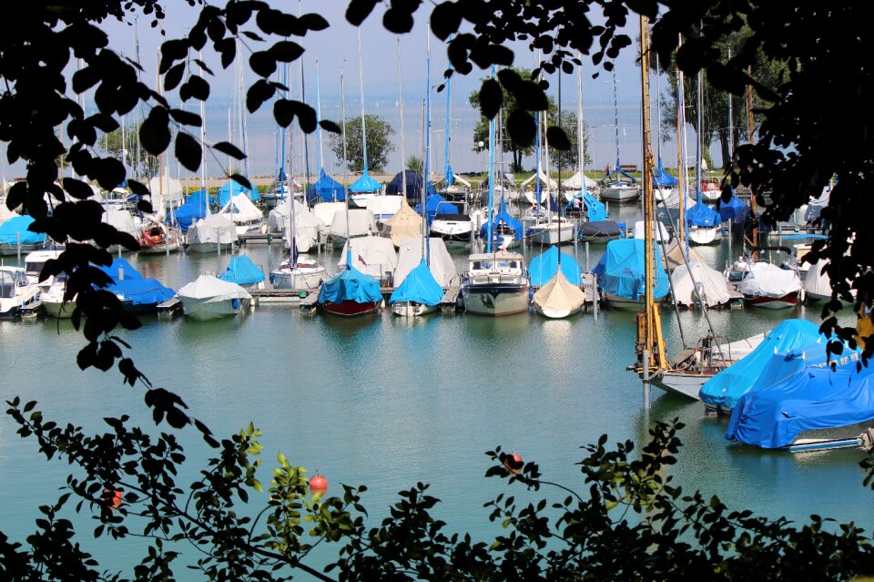 Lake boats summer
