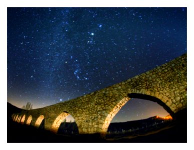 Aqueduct, Milky Way. photo