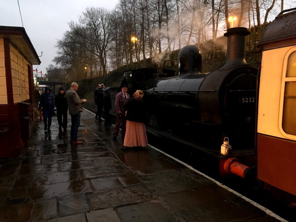 Evening arrival at Bury Bolton Street station