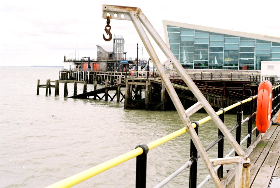 Hoist on Southend pier photo