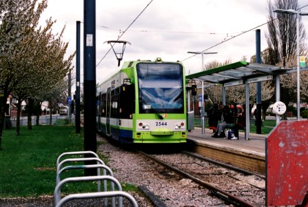 Croydon tram 2544 at New Addington terminus photo