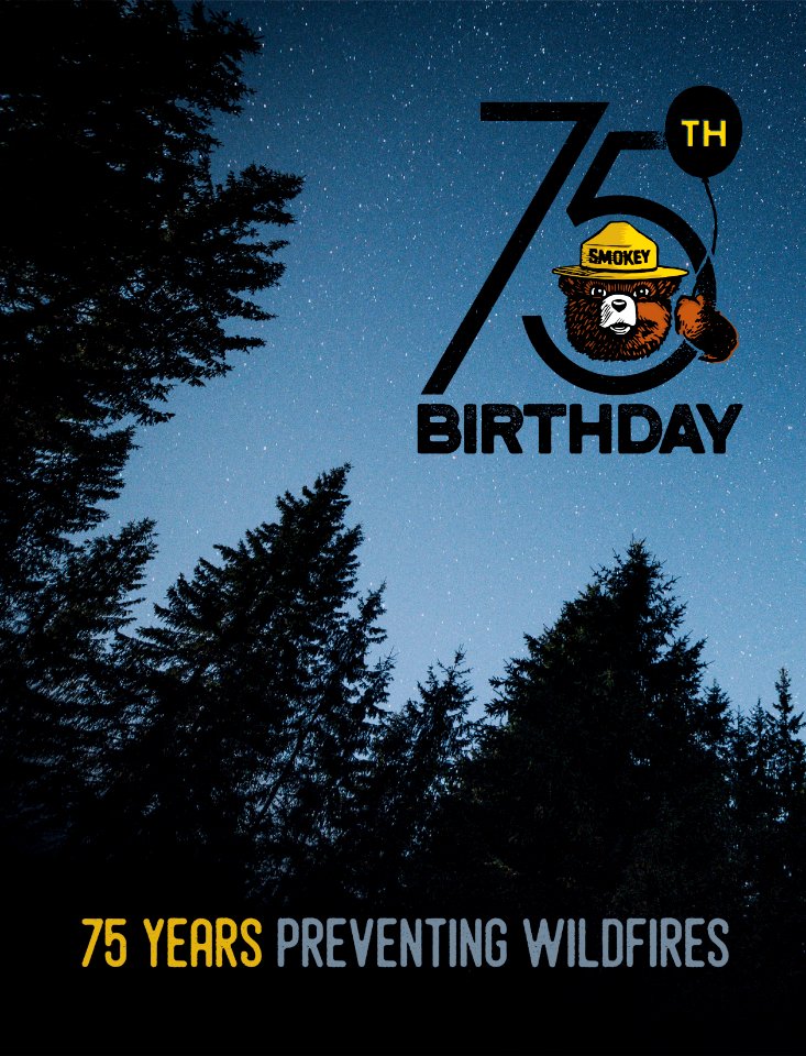 Smokey Bear 75th Birthday poster