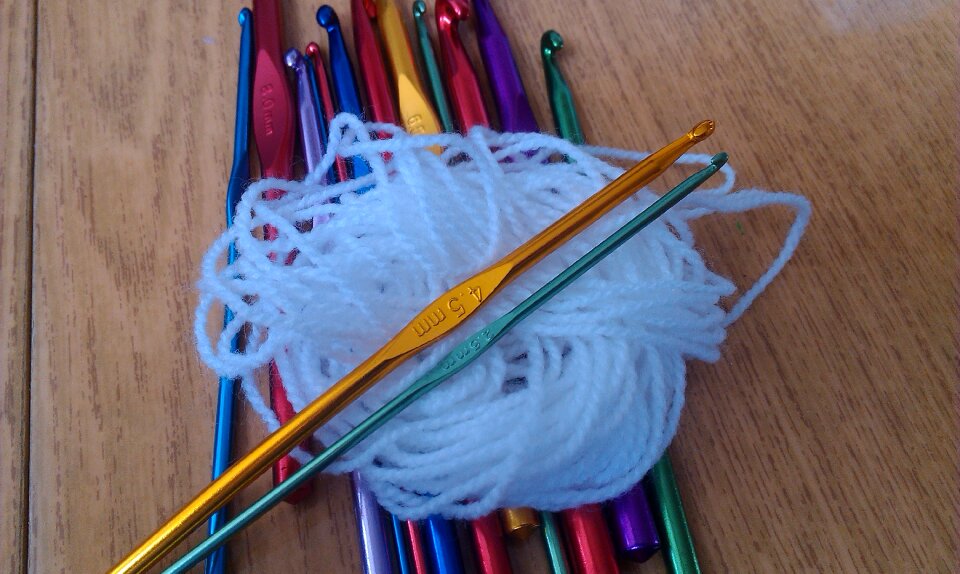 Handicraft knitting thread photo