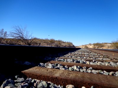 Railroad Tracks Close Up photo