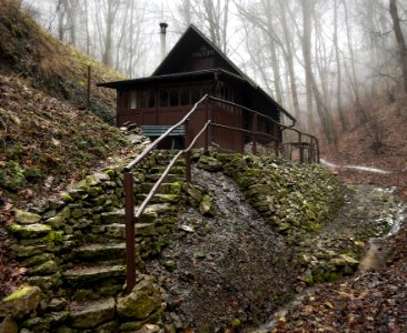 A log cabin in a secret gorge photo