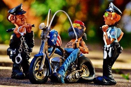 Bike tattooed cop