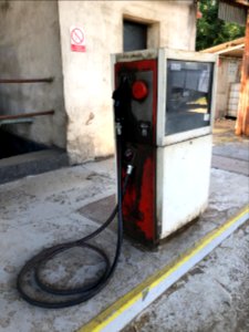 Abandoned petrol station
