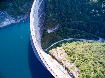 Dam water building
